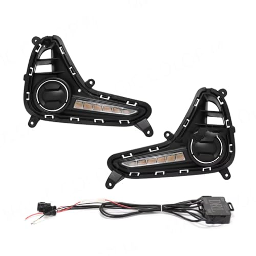 Car Fog Light Assembly For Hyundai For Grand I10 2017 2018 2019 Car Bumper Driving Fog Light Assembly Drl Daytime Running Light