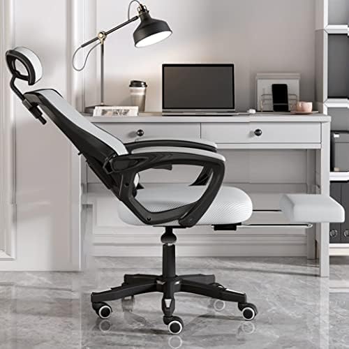 Chaise de bureau avec repose-pieds et hauteur d'appui réglable sur roulettes