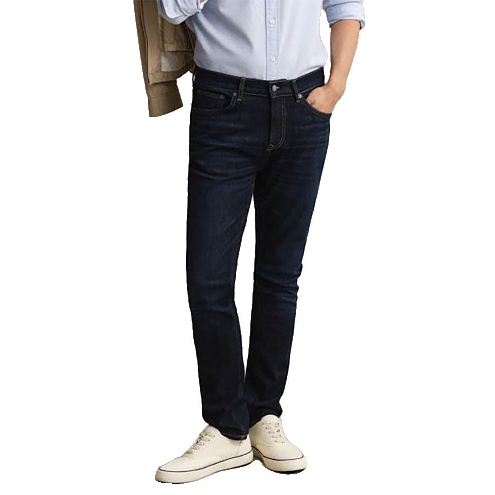 Jeans Slim Gant Dark Blue pour Homme Idéal pour le Bureau et les Sorties
