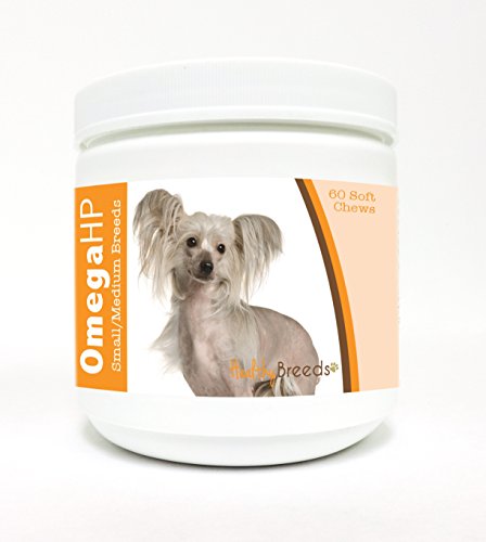 Image of Healthy Breeds Chinese Crested Omega HP Fatty Acid Skin and Coat Support Soft Chews 60 Count