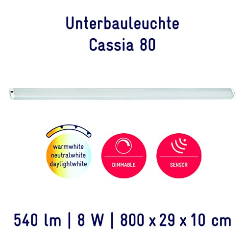 Réglette LED 8W Mueller-Licht Cassia Sensor avec blanc ajustable - 3