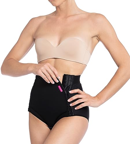 REVÉE Guaina Compressiva Post-operatoria - Guaina Post-Parto Cesareo, Isterectomia, Mini-Addominoplastica, Lipofilling, Fascia Addominale Donna Post-Parto - Terapia Compressiva Post-Parto (L, Nero)