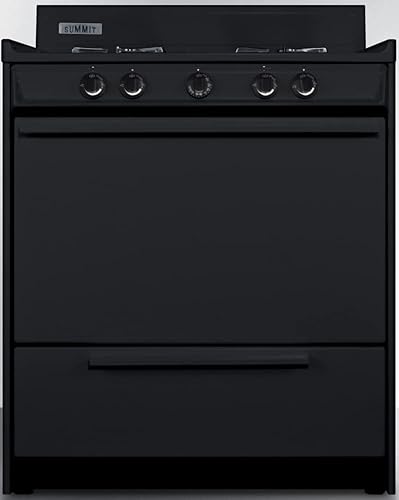 Miniatura 4 de Summit Appliance TNM2107C - Cocina de gas de quemador abierto de 30 pulgadas de ancho en negro con encendido electrónico, cuatro quemadores