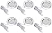 CICMOD 6Pcs Luz Interior del Punto 12V Focos Led Empotrables Techo LED bajo luz de gabinete para Camper Caravan Barco Cocina Armario