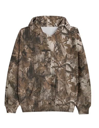 Image of Dsewpaur Camo Hoodie For Women Oversized Long Sleeve Drop Shoulder Fleece Hooded Sweatshirt Pullover With Pocket Outfits