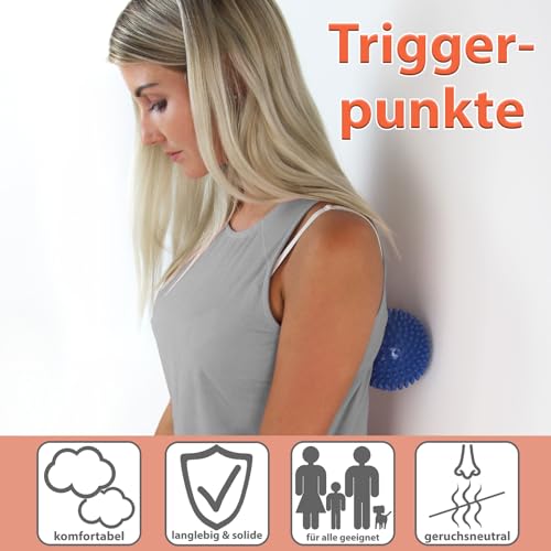 Igelball BB Sport Massageball Set mit 5 Noppenbällen in verschiedenen Größen