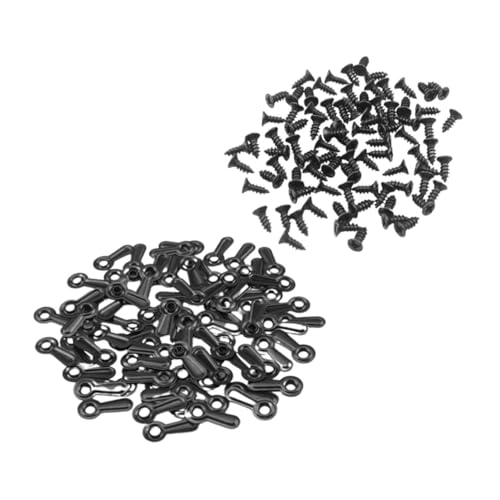 Image of 100pcs Picture Frame Backing Clips Screws Easy to Install Frame Hardware for Wall Art Versatile for Hanging Pictures Mirrors and Clocks