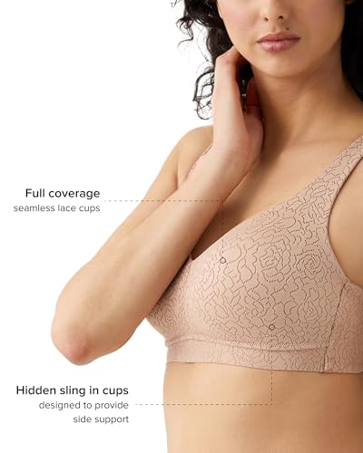 Image of Wacoal Women's Inside Job Unlined Full Coverage Wire Free Bra, 852345