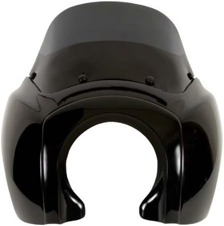 Conely's 2017 Retro T-sport Fairing W/ 12" Windshield 49MM In Black Paint For Dynas, Sportsters and Softails