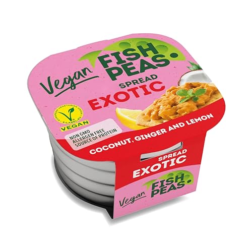 F`shPeas Veganer Aufstrich 125g – „Fisch“ Aufstrich in exotic Sauce, Vegane fischkonserve, veganer Brotaufstrich