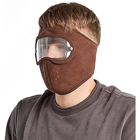 Luxylei Windproof Face Mask Full Face Cover Protection with Goggles Unisex Winter Thermal Ski Mask for Men Women Cover