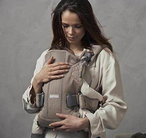 Image of BABYBJORN New Baby Carrier One Air 2019 Edition, Mesh, Greige