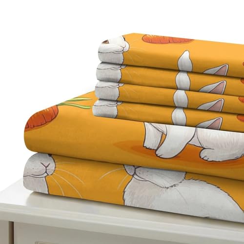 Housse de couette lapin de Pâques 3D microfibre de qualité supérieure