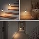 LED Nachtlicht mit Bewegungsmelder, [2 Stück] USB Aufladbar Nachtlicht Kinder mit 3 Farben (Warm/Warmweiß/Weiß),15%-100% Dimmung, Aufklebbares Nachtlampe für Treppe,Flur, Kinderzimmer, Schlafzimmer
