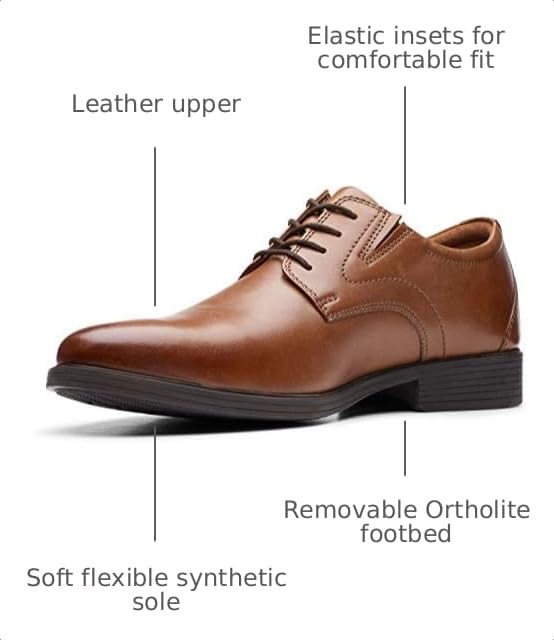Image of Clarks Men's, Whiddon Plain Toe Oxford