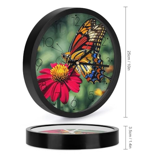 Horloge murale moderne ronde décorative à quartz avec chiffres - 3