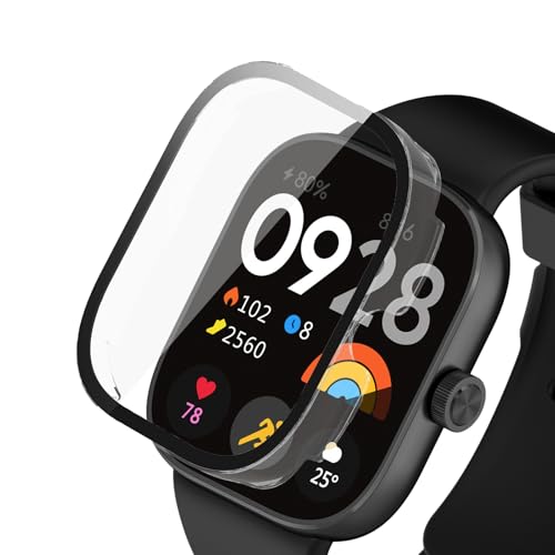 Image of For Xiaomi Redmi Watch 4 Case, Lightweight, PC + Tempered Glass, For Xiaomi Redmi Watch 4, Protective Cover, 9H Hardness, Easy Installation, Integrated Protection, Scratch Resistant, Shock