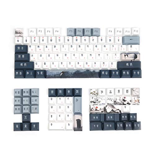 Obokidly ���b�h�N���E���N���[���L�[�L���b�v PBT 1�Z�b�g �`�F���[�v���t�@�C�����J�j�J���L�[�L���b�v Cherry MX�L�[�L���b�v �g�b�v�v�����g 61/87/104/108 MX�X�C�b�` ���J�j�J��&���w�Q�[���p (�l�C�r�[�O���[)