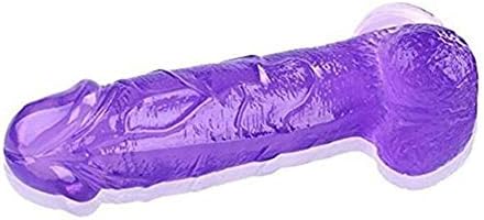7 Inch Silicone Bendable Flexible Super Thick Stimulation The Best Gift Cystal Purple