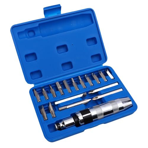 Kikumi 1/2 Inch CRV Hand Impact Schroevendraaier Set, 18 -stks Omkeerbare Handmatige Impact Driver met Legeringsstalen Bits voor Het Verwijderen van Verroeste Bevestigingsmiddelen - Afbeelding 4