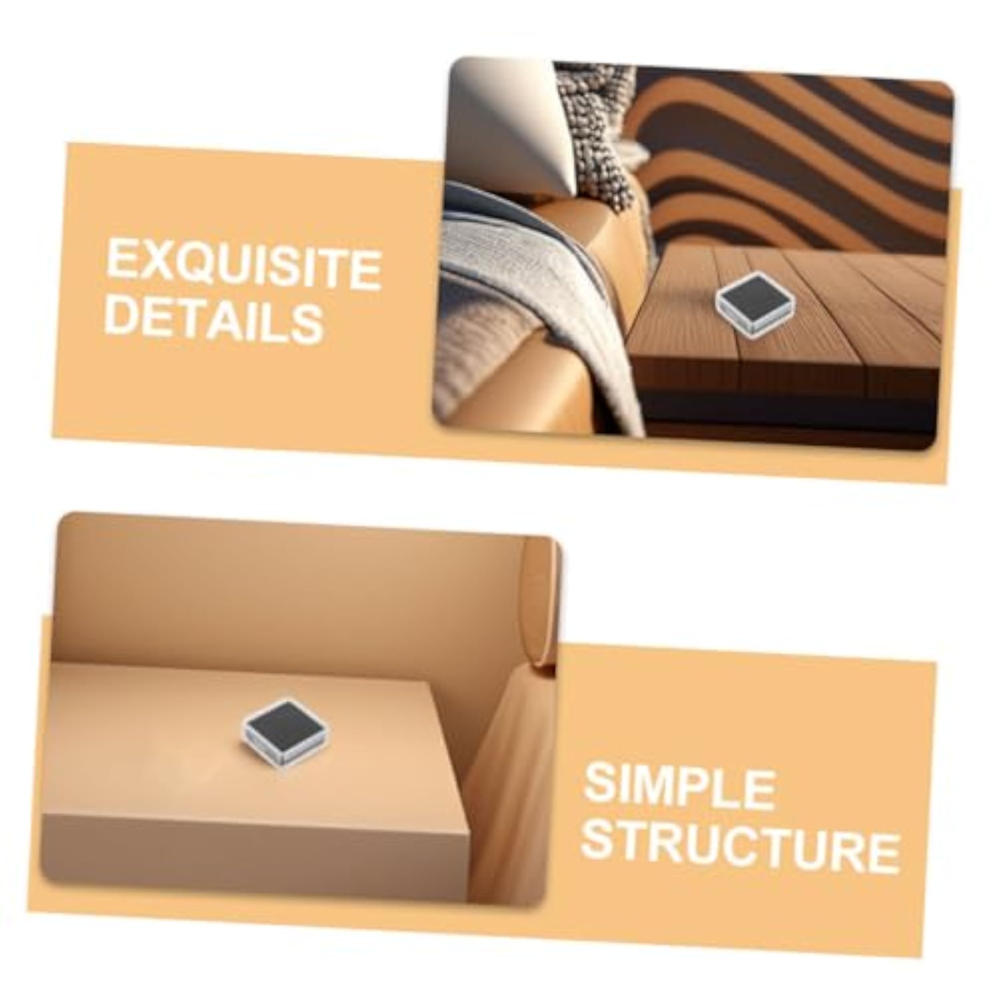 12pcs Acrylic Jewelry Boxes for Wedding Ring Storage