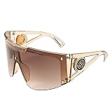 FEISEDY Sunglasses for Women, One Piece Oversized Sunglasses for Men and Women, Wrap Shield Sunglass
