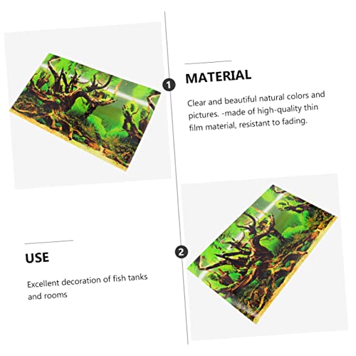 Balacoo 3Pcs Papel De Fundo Do Tanque De Peixes Fundos De Pantalla 3D Decoração Do Oceano Imagem 3D