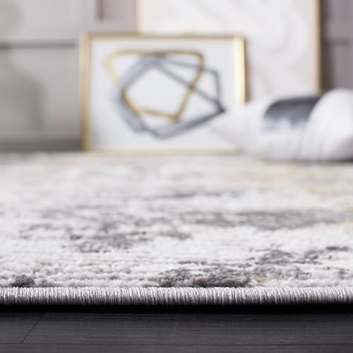 Tapete corredor SAFAVIEH Meadow gris claro y oscuro 2 x 8 pies miniatura 4