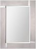 Ren-Wil Capiz Mirror, Wood Frame with Champagne Silver Leaf & Chrome Plated Accents – 30 W X 40 H X 1 D