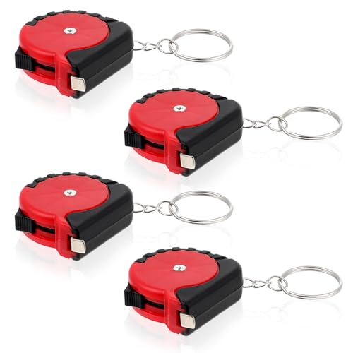 Cintas métricas mini retráctiles 4 piezas 3 pies con bloqueo miniatura 1