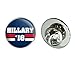 Hillary 2016 Hillary Clinton for President Round Metal Lapel Hat Pin Tie Tack Pinback