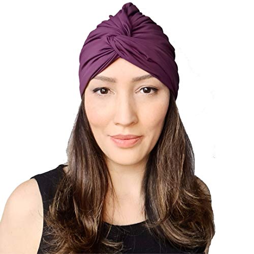 Turbante Fluity Uva Roxo Fashion Protecao UV