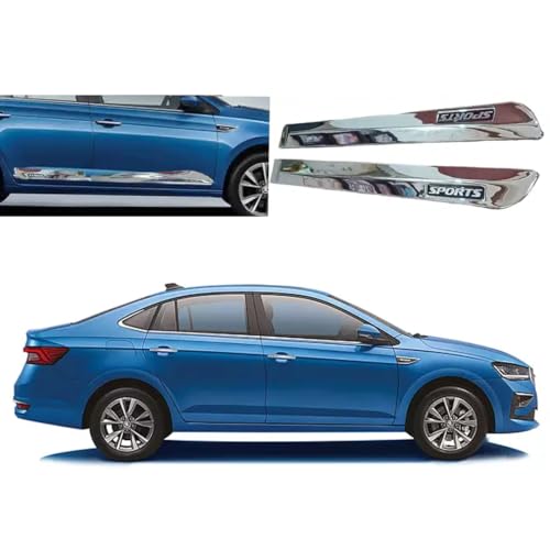 Image of Car Door Body Side Beading /Molding /Cladding for Skoda Slavia Set of 04