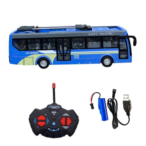 Autobús escolar teledirigido recargable con batería para niños 2