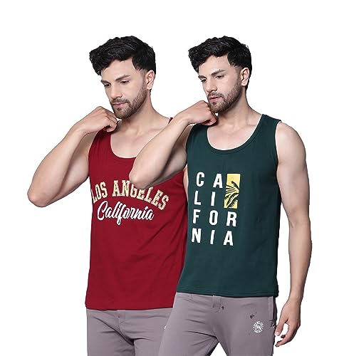 Image of Designer Men Vest Versatile Cotton Sando /Baniyan /Ganji for Boys - Perfect for Gym Workouts, Vacations, and Beaches