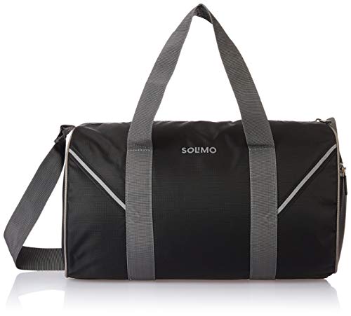 Amazon Brand – Solimo Polyester Duffel Gym Bag with Shoe Compartment