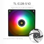 Frozen Prism240 Black ARGB CPU Liquid Cooler,Efficient PWM Controlled Pump 3300RPM,2×TL-E12 Series PWM Fan,Water Cooling Computer Parts,for AMD AM4/AM5,Intel 1150/1156/1200/1700/20XX - Image 2