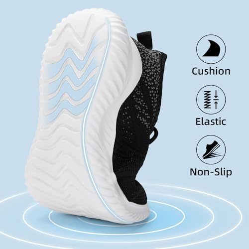 Image of PPQ Womens Slip On Walking Shoes,Memory Foam Lightweight Comfort Casual Workout Shoes,Yoga Or Tennis Or Running Sneakers