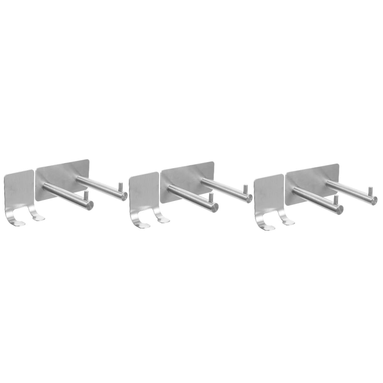 Alipis 3sets Per Asciugacapelli Da Muro Acciaio Inossidabile Portasciugacapelli Facile Da Installare Per Bagno e Design Leggero e Antiruggine Compatto e