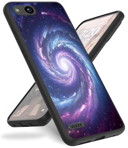 Mxfdegf Case for ZTE Tempo X (N9137), for Blade Vantage (ZTE Z839) Phone Case,Slim Anti-Scratch Shockproof Durable Black Silicone Protective Cover Case for ZTE Tempo X,Spiral Galaxy Universe