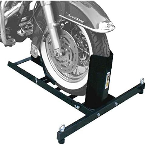 MaxxHaul 70271 Adjustable Motorcycle Wheel Chock Stand Heavy Duty 1800lb Weight Capacity Cover