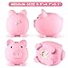 PJDRLLC Piggy Bank, Unbreakable Plastic Money Bank, Coin Bank for Girls and Boys, Medium Size Piggy Banks, Practical Gifts for Birthday, Easter, Christmas (Pink)