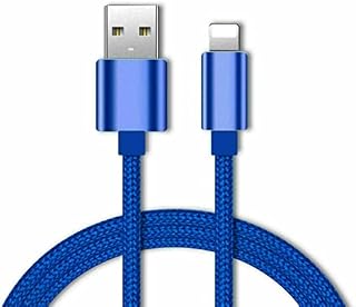 AA-TECH Blue Red iPhone Charger Cable, iPhone Charger Braided Long iPhone Charger Lead USB Fast Charging Cable Compatible with iPhone 11/Pro/Xs Max/X/8/7/Plus/6S/6/SE/5S iPad and More (3 Meter, Blue)