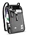 Zero Grid Neck Wallet w/RFID Blocking- Concealed Travel Pouch & Passport Holder (Ash)