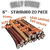 Bully Sticks - Low Odour - **6" Standard - 20 Pack Minimum** - Premium Single Ingredient Dog Chew - 100% Beef - All Natural/Organic - Dental Care - Long Lasting - Rawhide Free #1