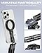 UBeesize Magnetic Portable Tripod for iPhone -MagSafe Mini Phone Stand & Universal Tripod Mount, Foldable Aluminum Phone Holder for iPhone 16/15/14/13/12, Pocket Travel Desktop All in One