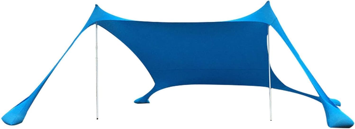 Strandtent met zandanker, schaduwtent, luifel, zonwering, windbestendig