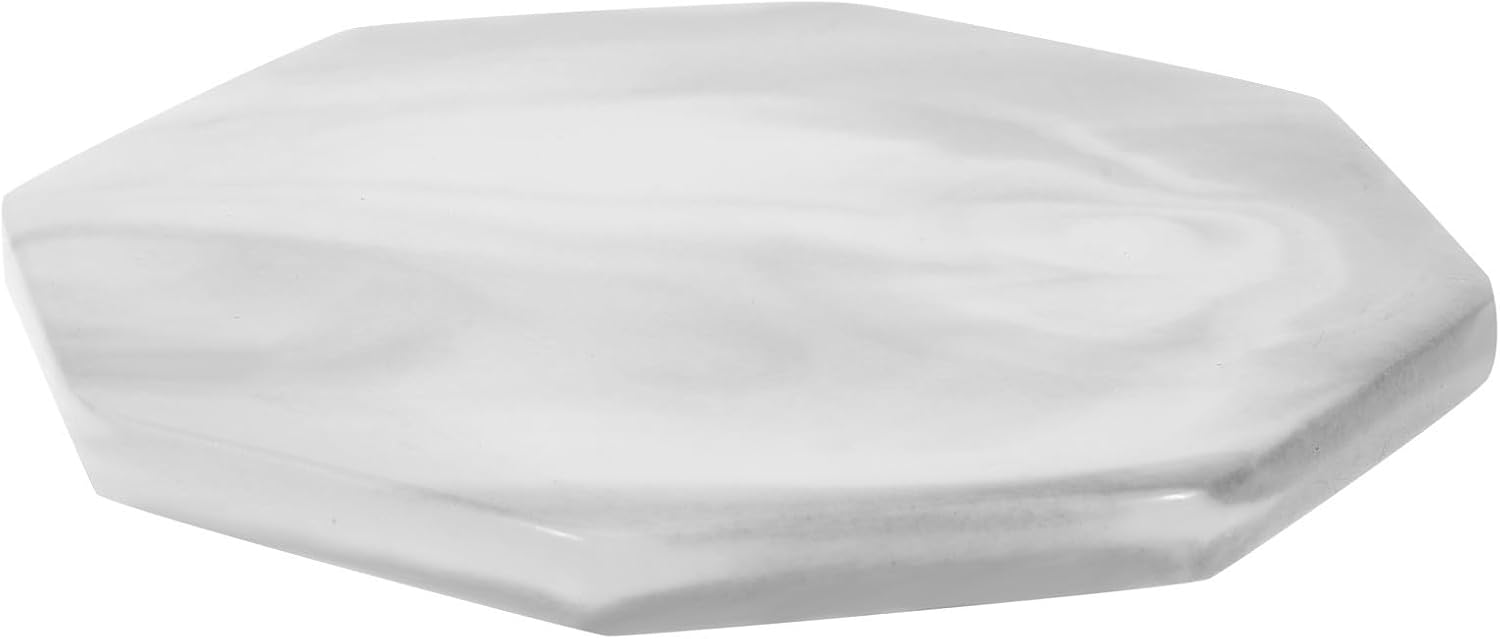 Ceramic Nail Display Frames White Manicure Palettes for Display Fake Nail Pieces and Color Mixing with Unique Appearance for Home