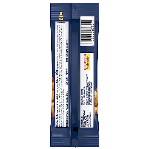 Image of PLANTERS Salted Peanuts, Nuts Individual Packs, Party Snacks, Snack Nuts, Snacks On the Go, Plant-Based Protein, Snacks for Adults, After School Snack, Kosher, 1.75 oz Bag (Pack of 12)