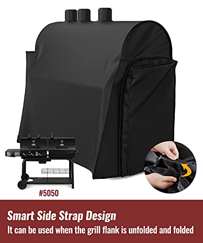 Nupick 8080 Grill Cover For Char-Griller 5050 Duo Grill, Heavy Duty And Waterproof Grill Cover, All Weather Protection #TOP2